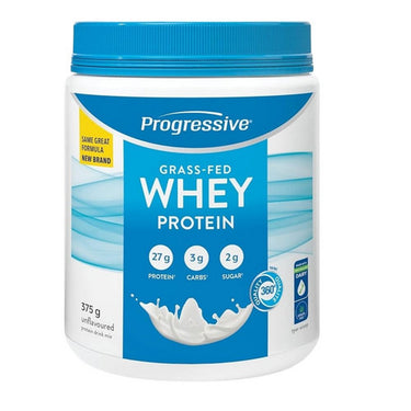 Progressive, Grass Fed Whey Protein Unflavoured, 375 Grams