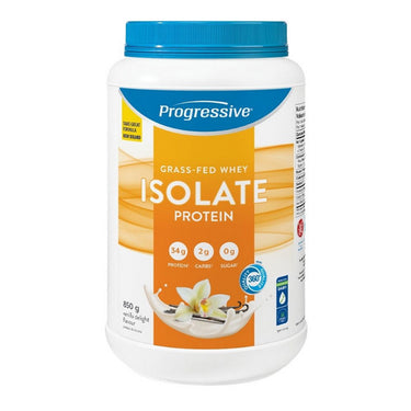 Progressive, Grass Fed Whey Isolate Vanilla, 850 Grams