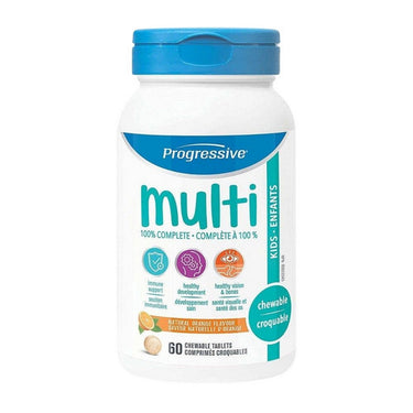 Progressive, Multi Kids Orange Chewable, 60 Chews