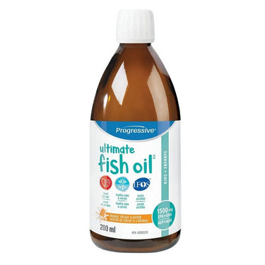 Progressive, Ultimate Fish Oil For Kids Liquid Orange, 200 Ml