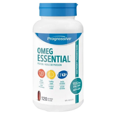 Progressive, Omegessential Softgels, 120 Count