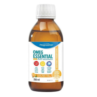 Progressive, Omegessential + D Liquid Orange, 200 Ml