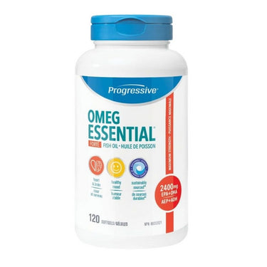 Progressive, Omegessential Forte Softgels, 120 Count