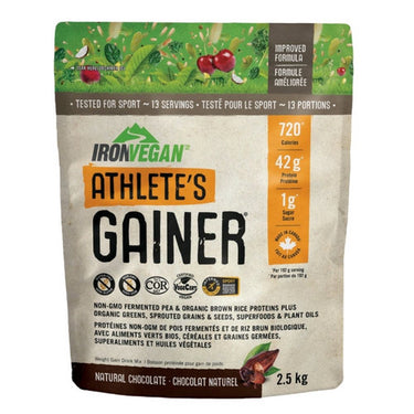 Iron Vegan, Athlete'S Gainer Chocolate, 2.5 Kgs