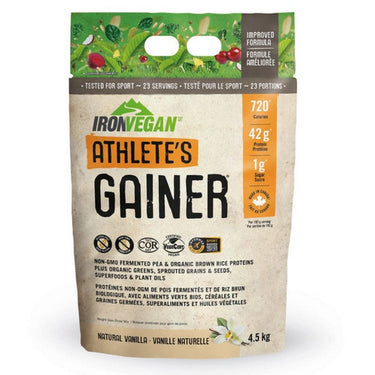 Iron Vegan, Athlete'S Gainer Vanilla, 4.5 Kgs