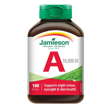 Jamieson Vitamins, Vitamin A 10,000 IU, 100 Softgels