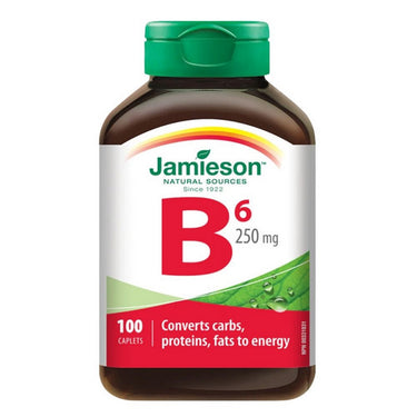 Jamieson Vitamins, Vitamin B6 Pyridoxine HCI, 250 Mg, 100 Caplets