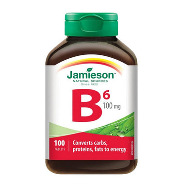 Jamieson Vitamins, Vitamin B6 Pyridoxine HCI, 100 Mg, 100 Tablets