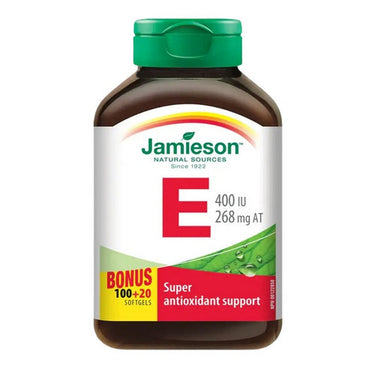 Jamieson Vitamins, Extra Strength Vitamin E 400 IU, 120 Softgels