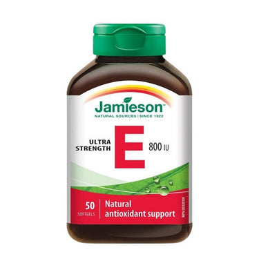 Jamieson Vitamins, Ultra Strength Vitamin E 800 IU, 50 Softgels