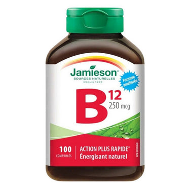 Jamieson Vitamins, Vitamin B12 Methylcobalamin, 250 Mcg, 100 Tablets