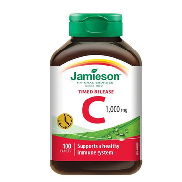 Jamieson Vitamins, Vitamin C Timed Release, 1,000 Mg, 100 Caplets