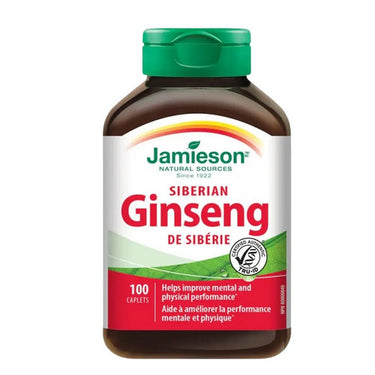Jamieson Vitamins, Siberian Ginseng, 100 Caplets
