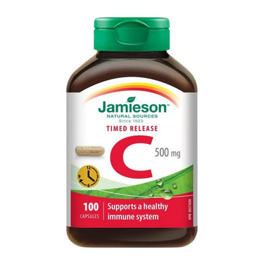 Jamieson Vitamins, Vitamin C Timed Release, 500 Mg, 100 Capsules