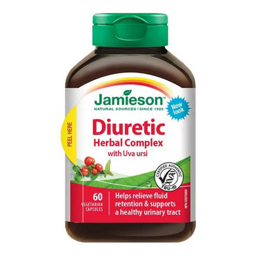 Jamieson Vitamins, Herbal Complex Diuretic With Uva Ursi, 60 Capsules