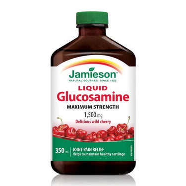 Jamieson Vitamins, Maximum Strength Glucosamine Liquid Wild Cherry, 1,500 Mg, 350 Ml
