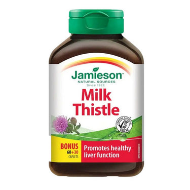 Jamieson Vitamins, Milk Thistle Bonus Size, 90 Caplets
