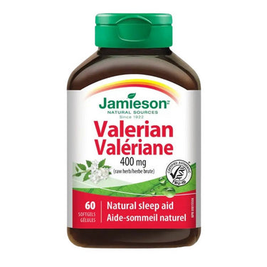 Jamieson Vitamins, Valerian Raw Herb, 400 Mg, 60 Softgels