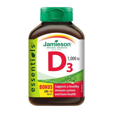 Jamieson Vitamins, Vitamin D3 1,000 IU, 240 Tablets