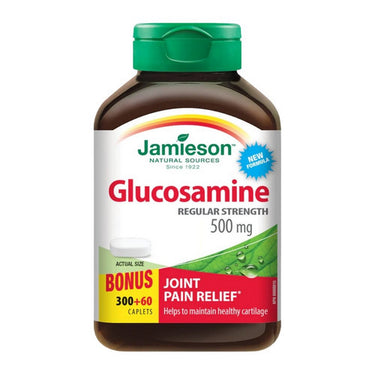 Jamieson Vitamins, Glucosamine Bonus Size, 500 Mg, 360 Caplets