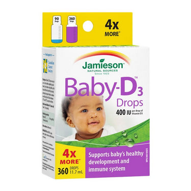 Jamieson Vitamins, Baby-D Vitamin D3 Droplets, 11.7 Ml / 360 drops