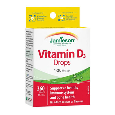 Jamieson Vitamins, Vitamin D3 Droplets 1,000 IU, 360 Ml