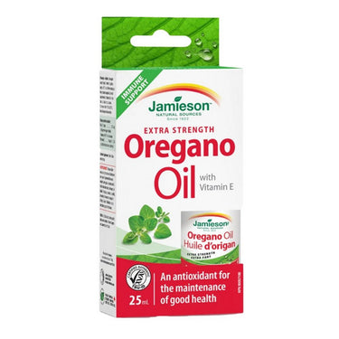 Jamieson Vitamins, Extra Strength Oregano Oil With Vitamin E, 25 Ml