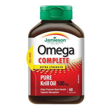Jamieson Vitamins, Omega Complete Super Krill, 500 Mg, 60 Softgels