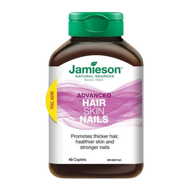 Jamieson Vitamins, Advanced Hair Skin Nails, 45 Caplets