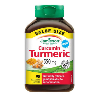 Jamieson Vitamins, Curcumin Turmeric Value Size, 550 Mg, 90 Capsules