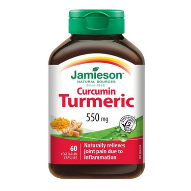 Jamieson Vitamins, Curcumin Turmeric, 550 Mg, 60 Capsules