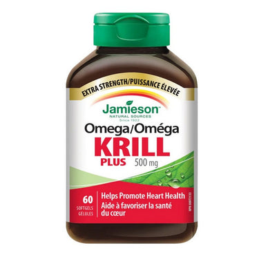 Jamieson Vitamins, Omega Krill Plus, 500 Mg, 60 Softgels