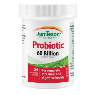 Jamieson Vitamins, Ultra Strength Probiotic 60 Billion, 24 Caps