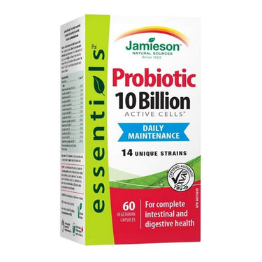 Jamieson Vitamins, Daily Maintenance Probiotic 10 Billion, 60 Capsules