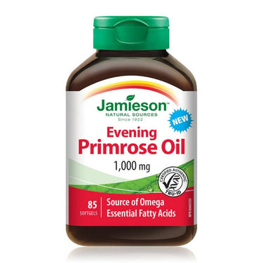 Jamieson Vitamins, Evening Primrose Oil, 1,000 Mg, 85 Softgels