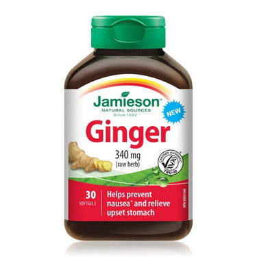 Ginger Raw Herb 30 Softgels by Jamieson Vitamins