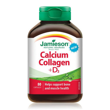 Jamieson Vitamins, Calcium Collagen + Vitamin D3, 90 Capsules