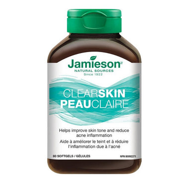 Jamieson Vitamins, Clear Skin, 60 Softgels