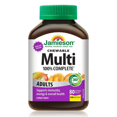 100% Complete Multi Chewable 80 Count by Jamieson Vitamins