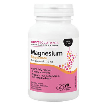 Magnesium Bisglycinate 90 Veg Capsules by Smart Solutions