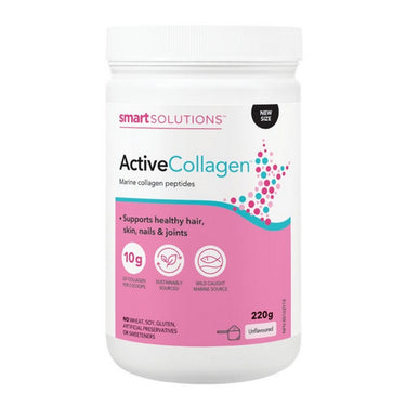 Smart Solutions, Active Collagen Powder Unflavoured, 220 Grams