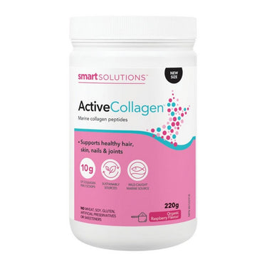 Smart Solutions, Active Collagen Powder Raspberry, 220 Grams