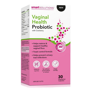 Smart Solutions, Vaginal Health Probiotic, 30 Veg Capsules