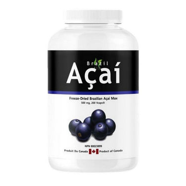 Acai Max With Vitamin C 200 Vegetarain Capsules by Nutridom