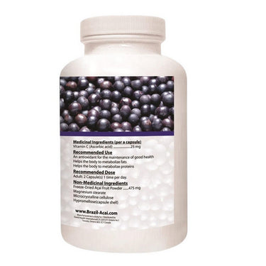 Nutridom, Acai Max With Vitamin C, 200 Vegetarain Capsules