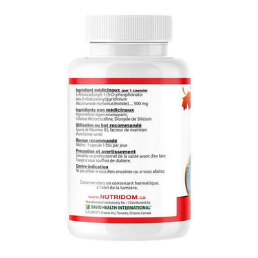 Nutridom, Booster Nicotinamide Mononucleotide, 500 Mg, 60 Vegetarain Capsules
