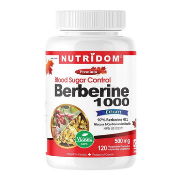 Nutridom Berberine Hcl 120 Vegetarain Capsules by Nutridom