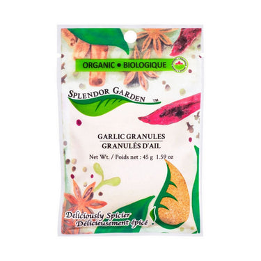 Splendor Garden, Organic Garlic Granules, 45 Grams (6 Count)