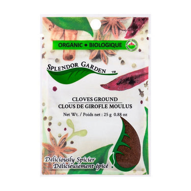 Splendor Garden, Organic Cloves Ground, 25 Grams (6 Count)