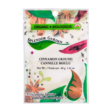 Splendor Garden, Organic Cinnamon Ground Cassi, 40 Grams (6 Count)